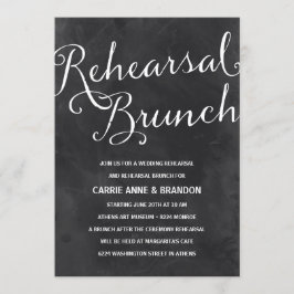 Elegant-kalkylpanel| Rustik Chic Rehearsal Brunch Inbjudningar