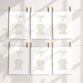 Elegant Kalligrafi Bordsnummer 4 Sittdiagram