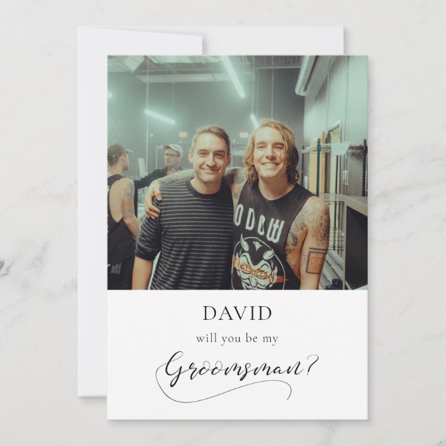 Elegant kalligrafi Bröllopsuppdragskort för best m Inbjudningar (Framsida)