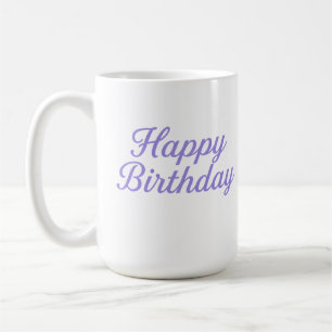 Elegant Kalligrafi för födelsedagar Kaffemugg