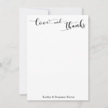 Elegant Kalligrafi Kärlek & Tacksamhet Typografi