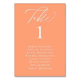 Elegant Kalligrafi - perifera sittande Bord-kort Bordsnummer