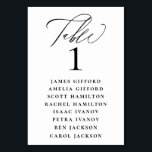 Elegant Kalligrafi - sätesdiagram Bordsnummer<br><div class="desc">Elegantens kalligrafi "bord",  med gäst namn och bordsnummer,  platskort för bröllop-bordsnummer.</div>