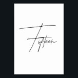 Elegant Kalligrafiskt bordsnummer Bröllop Bord 15<br><div class="desc">Dessa elegant minimalistiska trendig bröllop-bordsnummer har enkla kalligrafiska svarta bokstäver mot vit bakgrund. Matchar alla bröllop-teman. Bordsnummer från 1 till 20 tillgängliga,  checka ut svartvit insamling av Elegant i min butik för Wowweds.</div>