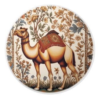 Elegant Kamel William Morris Inspirerad Blommig Knopp