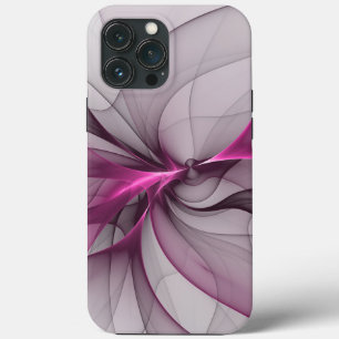 Elegant Kaos Modern Abstrakt Rosa Fraktal Konst