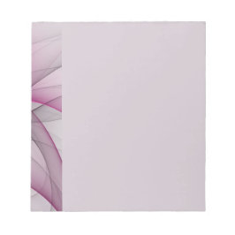 Elegant Kaos Modern Abstrakt Rosa Fraktal Konst Anteckningsblock