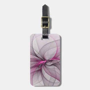 Elegant Kaos Modern Abstrakt Rosa Fraktal Konst Bagagebricka