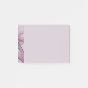 Elegant Kaos Modern Abstrakt Rosa Fraktal Konst Post-it Block