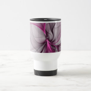 Elegant Kaos Modern Abstrakt Rosa Fraktal Konst Resemugg