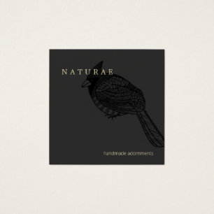 Elegant Kardinal Bird Kreativ Designer Fyrkantigt Visitkort