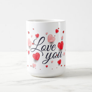 Elegant Kärlek för Alla hjärtans dag Kaffemugg