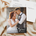 Elegant Kärlek Heart-skript Bröllop Photo Tack Vykort<br><div class="desc">Modern Elegant Kärlek Heart-skript Bröllop Photo Tack-vykort. Om du vill göra ytterligare anpassningar klickar du på länken "anpassa ytterligare" och användor verktyg som är utformat för att ändra mallen.</div>