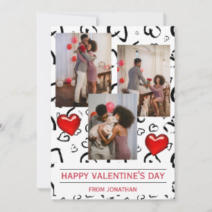 Elegant Kärlek Romantic Valentines day par Photo Kort