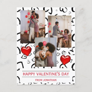 Elegant Kärlek Romantic Valentines day par Photo Vykort