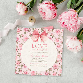 Elegant Kärlek Shack Fiance Party Möhippa Inbjudningar