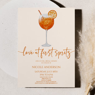 Elegant Kärlek vid första Spritz-Möhippan Inbjudningar