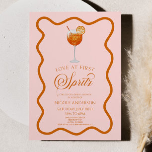 Elegant Kärlek vid första Spritz-Möhippan Inbjudningar