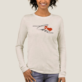 Elegant kärleksskrift minimalistiska hjärtan anpas t shirt