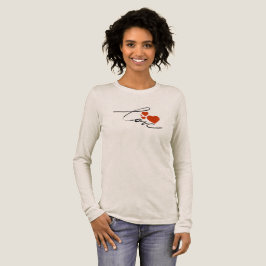 Elegant kärleksskrift minimalistiska hjärtan anpas t shirt