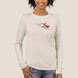 Elegant kärleksskrift minimalistiska hjärtan anpas t shirt