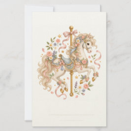 Elegant karusellhäst fransk saga brevpapper