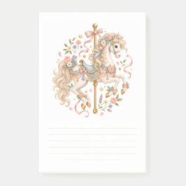 Elegant karusellhäst fransk saga post-it block