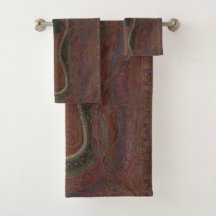 Elegant Kashmiri Paisley Towel Set