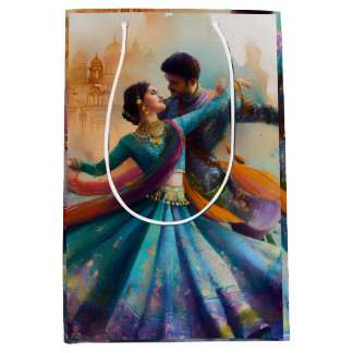 ✨Elegant Kathak-pardans Watercolor-konstverk