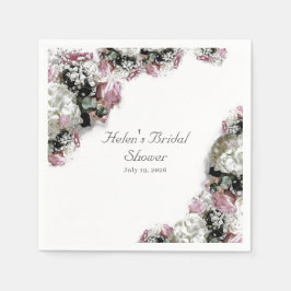 Elegant katolskt brudshower pappersservett