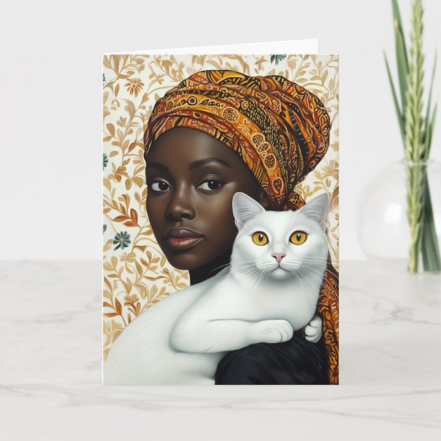Elegant Katt och kvinnor Inbjudan (Framsida)