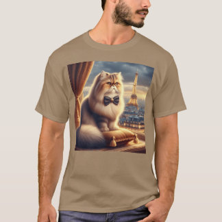 Elegant kattflicka t shirt