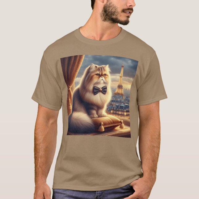 Elegant kattflicka t shirt (Framsida)