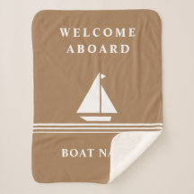 Elegant Khaki Boat Nautical Namn Text