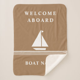 Elegant Khaki Boat Nautical Namn Text