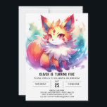 Elegant Kids Fox Birthday Inbjudningar<br><div class="desc">Gör ditt barns födelsedag extra speciell med Eleganten Kids Fox Birthday-inbjudan. Den här förfinade designen är redigerbar,  så att du kan anpassa informationen för alla åldrar. Med den här utskrivbara mallen kan du direkt ladda ned en elegant som lämnar ett bestående intryck.</div>