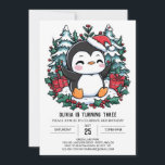 Elegant Kids Penguin Digital Birthday Inbjudningar<br><div class="desc">Elegant Kids Penguin Digital Birthday ger ditt barn en aning sofistikerad födelsedagsfirande med elegantens penguin-design. Den här ändringsbara inbjudan till onlinen är perfekt för att anpassa den efter evenemangets behov. Den förfinade penguin och snyggten skapar en uppskalbar men lekfull känsla, perfekt för en speciell födelsedagsfest. Anpassa dina uppgifter enkelt och...</div>