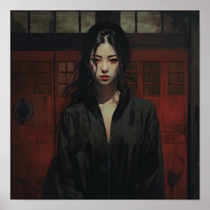 Elegant kinesisk kvinna, intim portrayal   18-ÅÅ Poster