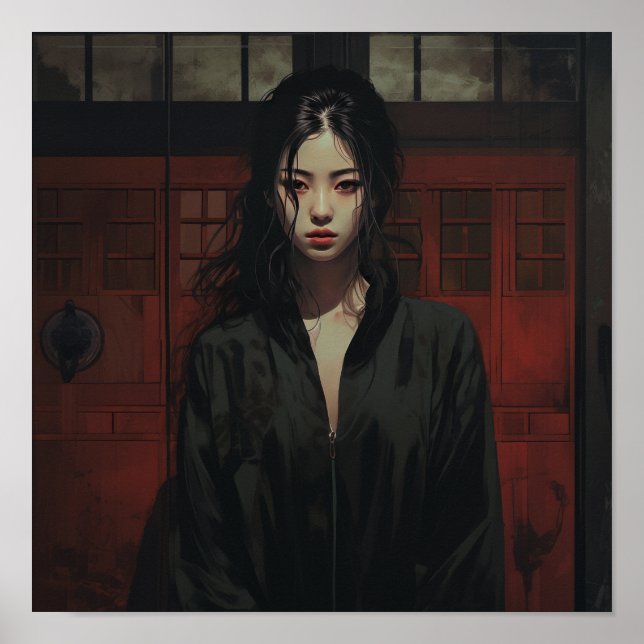 Elegant kinesisk kvinna, intim portrayal | 18-ÅÅ Poster (Framsidan)