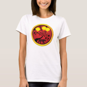 Elegant kinesiska nyårsmarkörer i Guld T Shirt