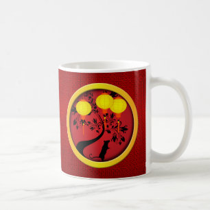 Elegant kinesiska nyårsmönster för Råtta Kaffemugg