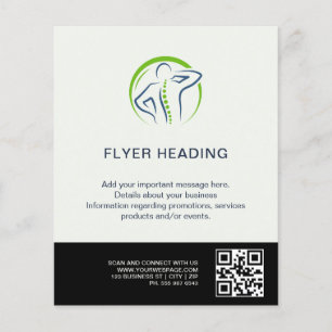 Elegant kiropraktikerflyer Vi uppskattar dig Flygblad
