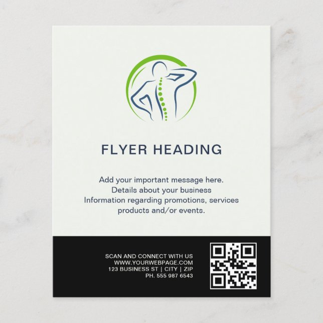 Elegant kiropraktikerflyer | Vi uppskattar dig Flygblad (Framsidan)