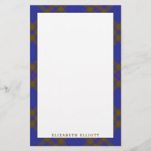 Elegant Klan Elliot Elliott Tartan Play Brevpapper