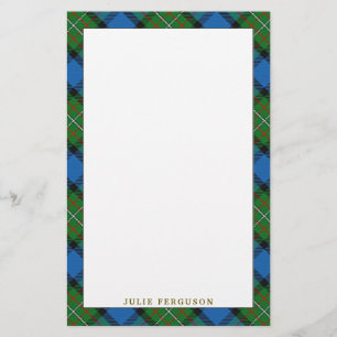 Elegant Klan Fergusson Ferguson Tartan Play Brevpapper