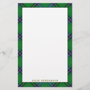 Elegant Klan Henderson Tartan Play Brevpapper