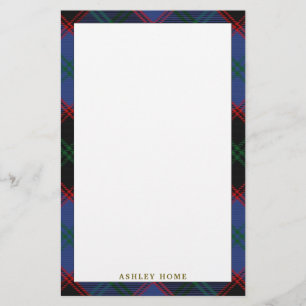 Elegant Klan Hume Tartan Pput Home Brevpapper