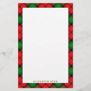 Elegant Klan Kerr Tartan Play Brevpapper