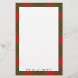 Elegant Klan Livingstone Tartan Play Brevpapper