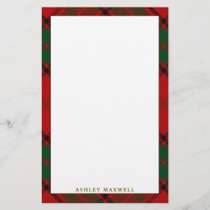 Elegant Klan Maxwell Tartan Play Brevpapper